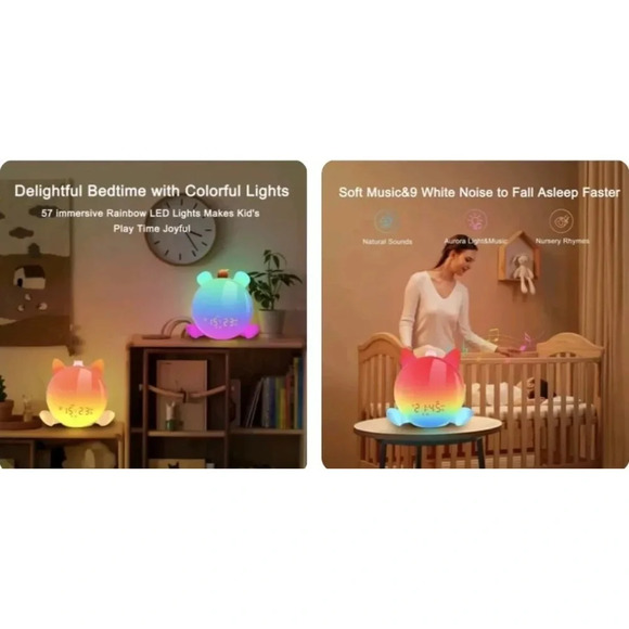 Chimiage Aurora Sunrise Simulation Alarm Clock: Bluetooth Wake-Up Light (NIB) - Picture 3 of 8